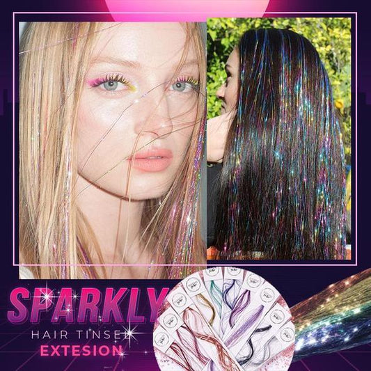 ✨ 16-Pack Glitter Satin Hårslingor – Halva priset