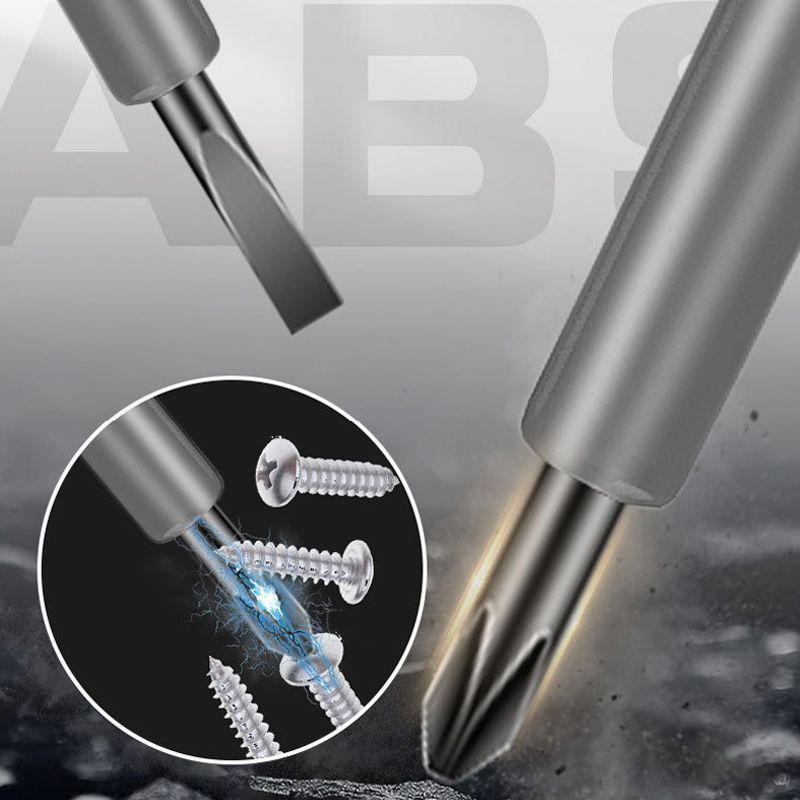 2-i-1 magnetisk skruvmejsel med testpenna