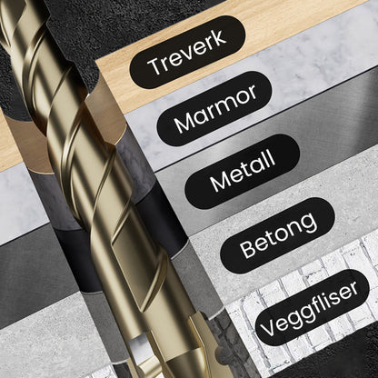 🔥HET FÖRSÄLJNING 2026🔥 Högkvalitativt 4-skärigt räfflat excentriskt borrbitsset