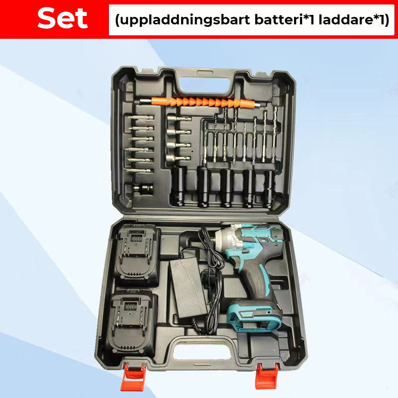 Mutterknack med Högt Vridmoment och Litiumbatteri