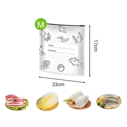 Återanvändbara förslutningsbara förvaringspåsar i aluminiumfolie