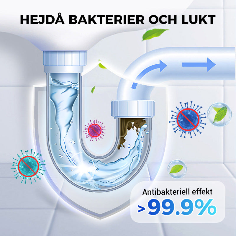 Kraftfullt avloppsrens – löser stopp och tar bort dålig lukt snabbt