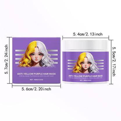 Anti-gulnande lila hårmask 💜 Säg adjö till röda höjdpunkter! 💜