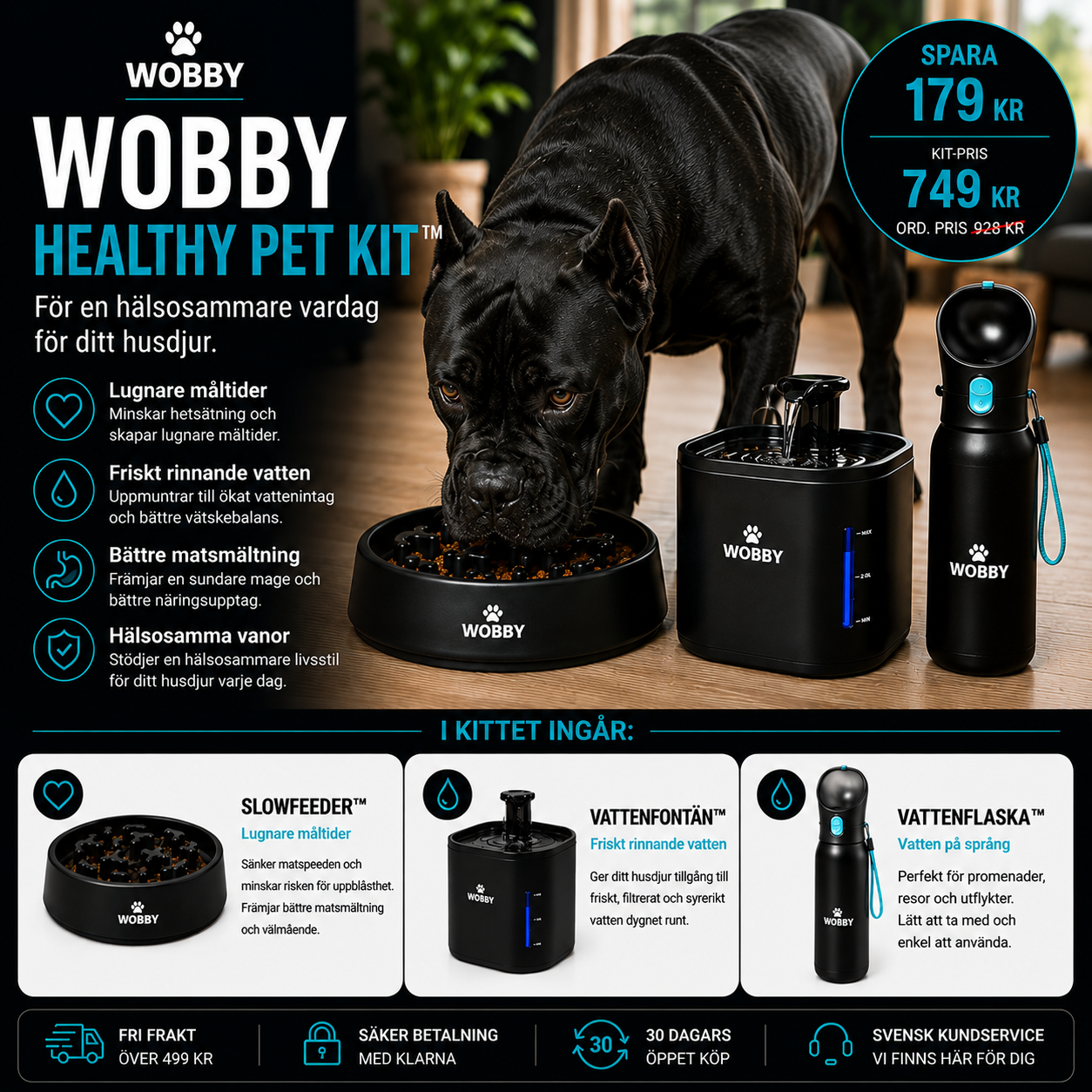 Wobby Healthy Pet Kit™ – För en hälsosammare vardag för ditt husdjur