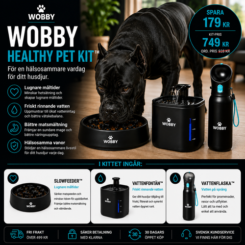 Wobby Healthy Pet Kit™ – För en hälsosammare vardag för ditt husdjur