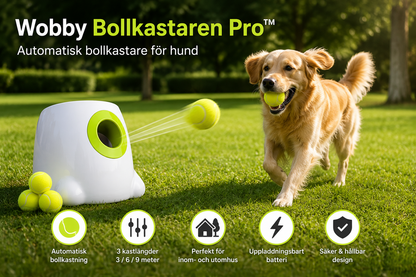 Wobby Bollkastaren Pro™ – Automatisk Bollkastare för Hund