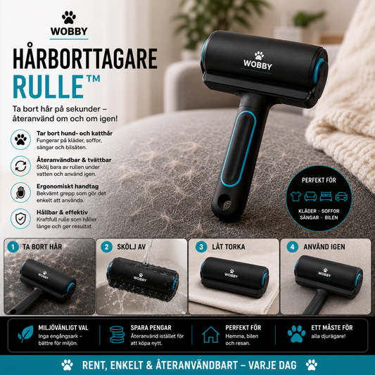 BearRoll™ – Tvättbar Hårborttagare för Kläder & Möbler