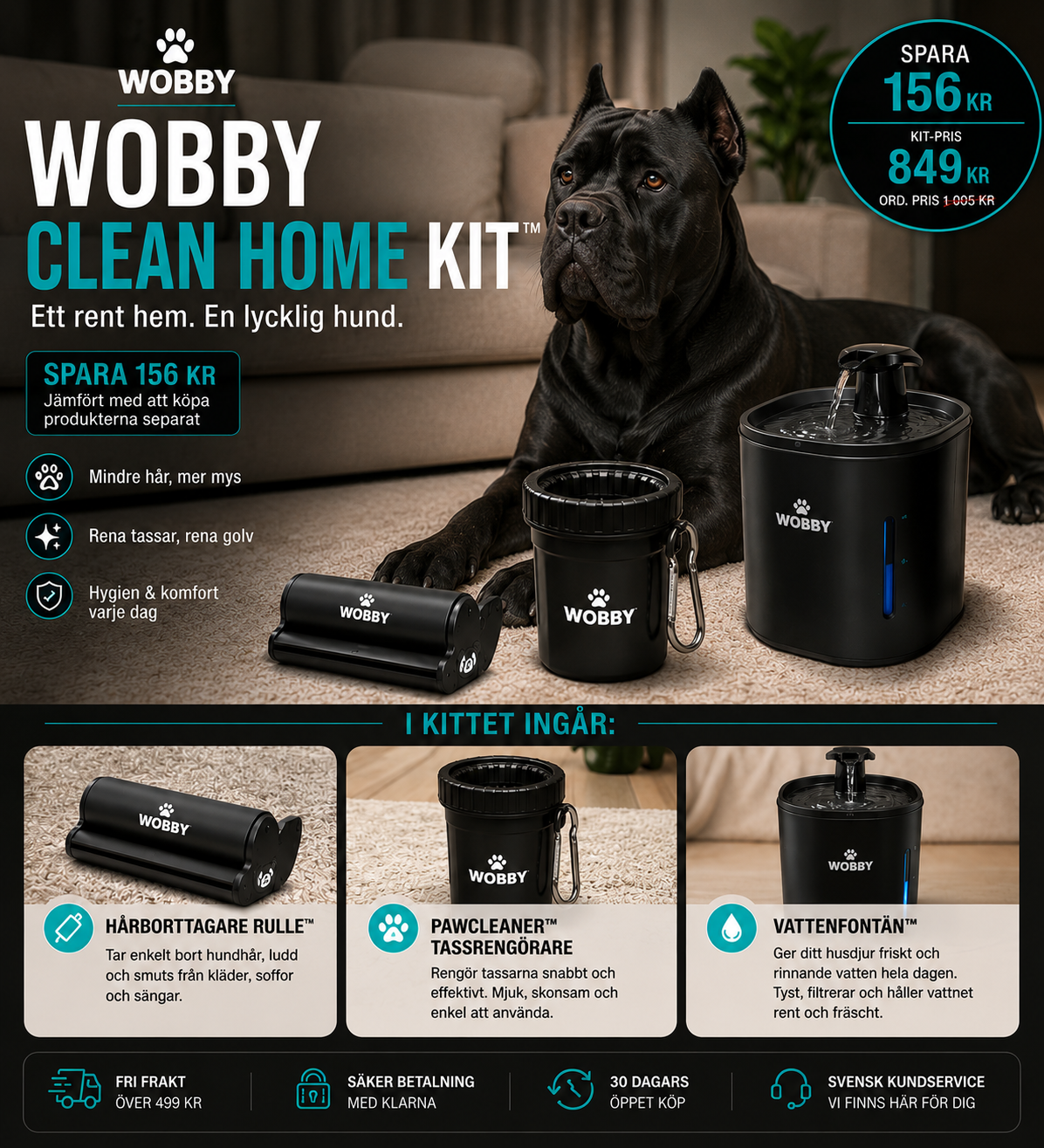 Wobby Clean Home Kit™ – Ett renare hem för dig och ditt husdjur