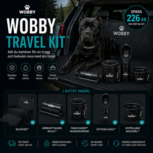Wobby Travel Kit™ – Allt för en trygg och bekväm resa med din hund