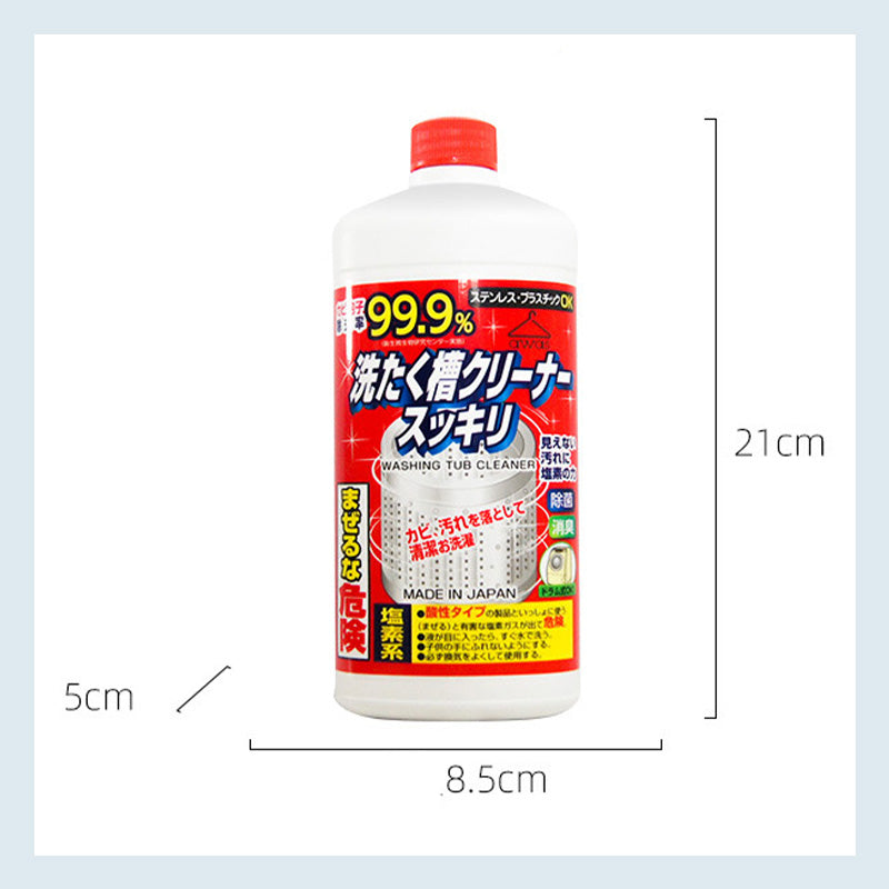 Rengöringsmedel för avkalkning och luktborttagning av tvättmaskinstrumman