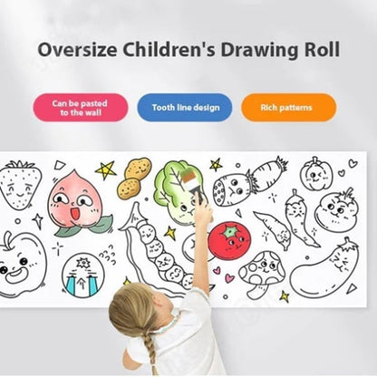 🎨Teckningsrulle för barn – kreativ lek utan skärm 🎨