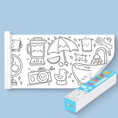 🎨Teckningsrulle för barn – kreativ lek utan skärm 🎨