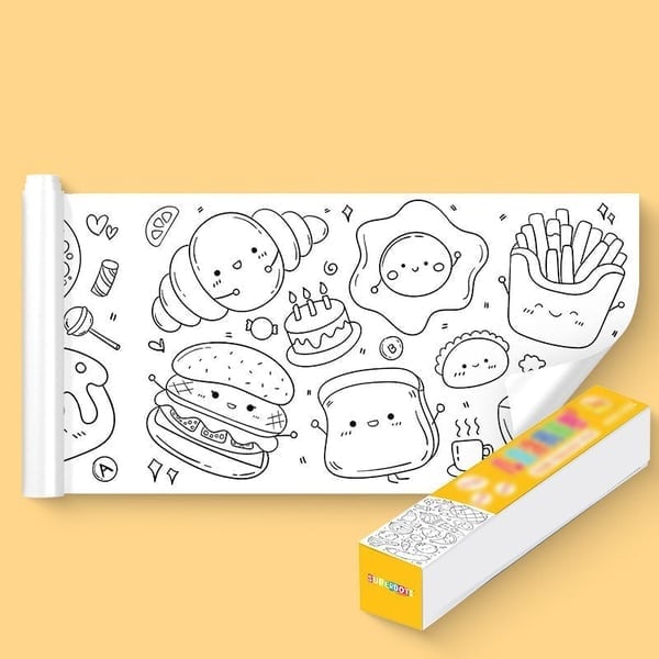 🎨Teckningsrulle för barn – kreativ lek utan skärm 🎨