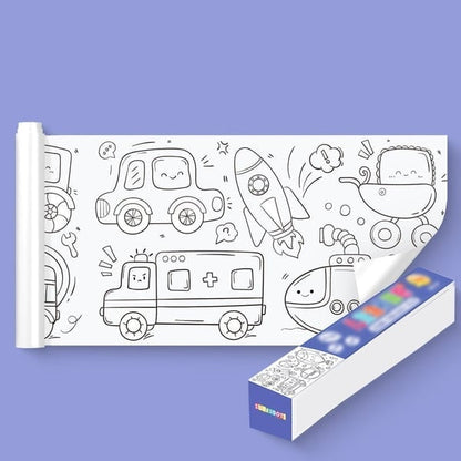 🎨Teckningsrulle för barn – kreativ lek utan skärm 🎨