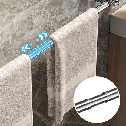 🛁 Light Luxury No-Punch – infällbar handdukshängare med sugkopp✨