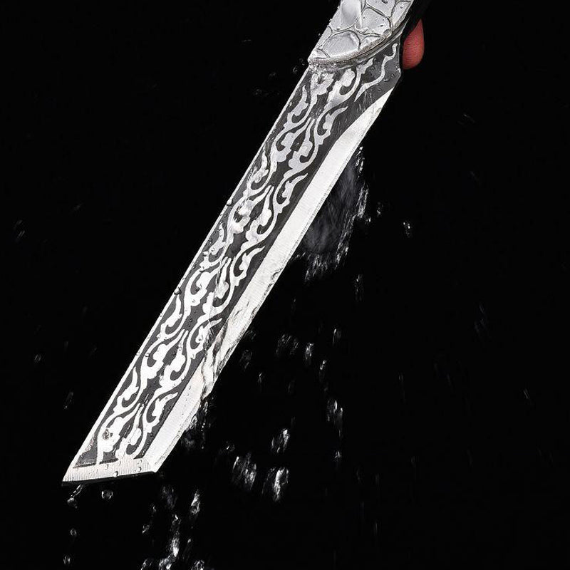 Mångsidig vass kökskniv med slida