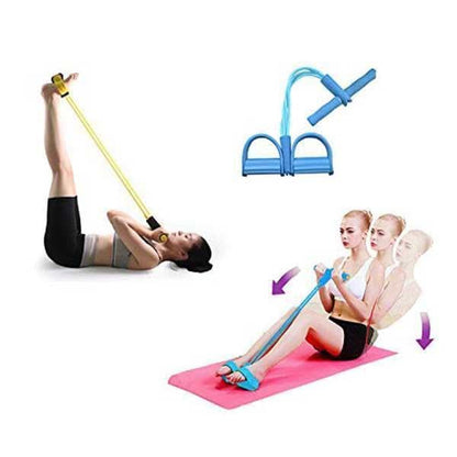 Fitnessmotståndsband med pedaler – Helkroppsträning hemma