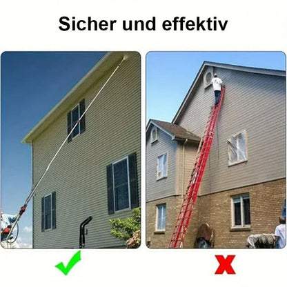 🏡 【PROFFS-TVÄTT】4000 PSI Teleskopisk Högtrycksstav ✨ 3-i-1 Rengöring för Hela Huset – Utan Stege!