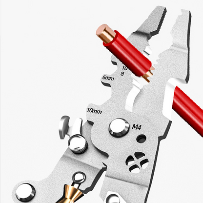 🔧FÄRDIG MED 5 VERKTYG🔥Elektrisk Mät-tång – Mäter spänning + klipper + bänder i EN!