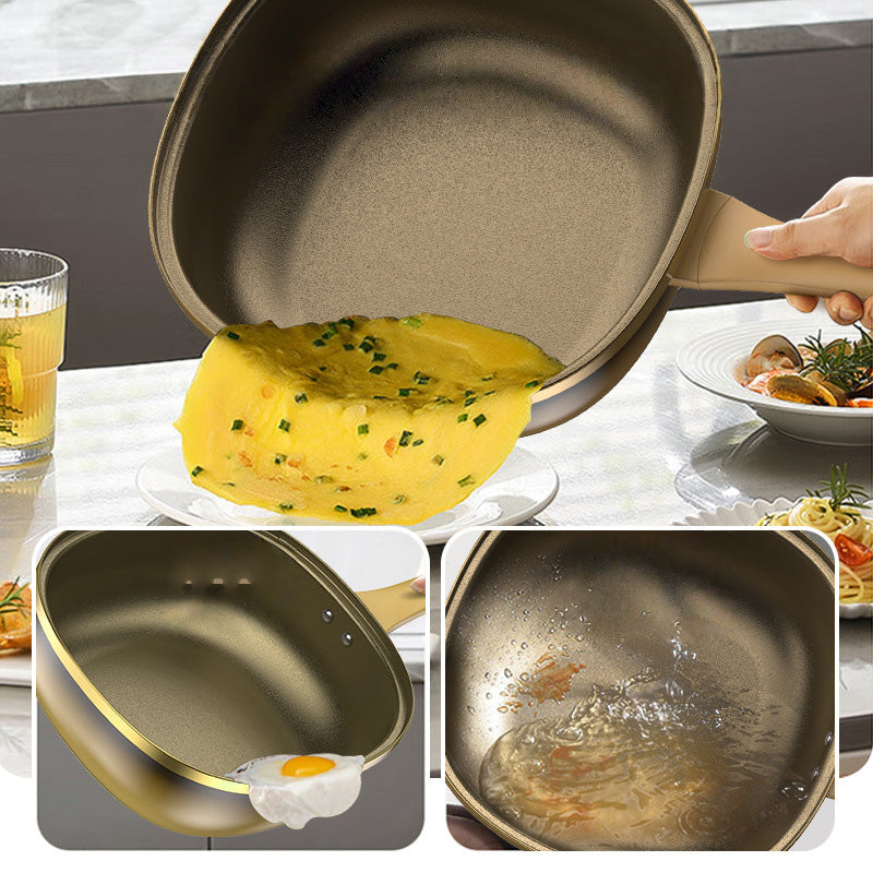 Non-stick-gryta i titanlegering med lock – hållbar och lätt att använda