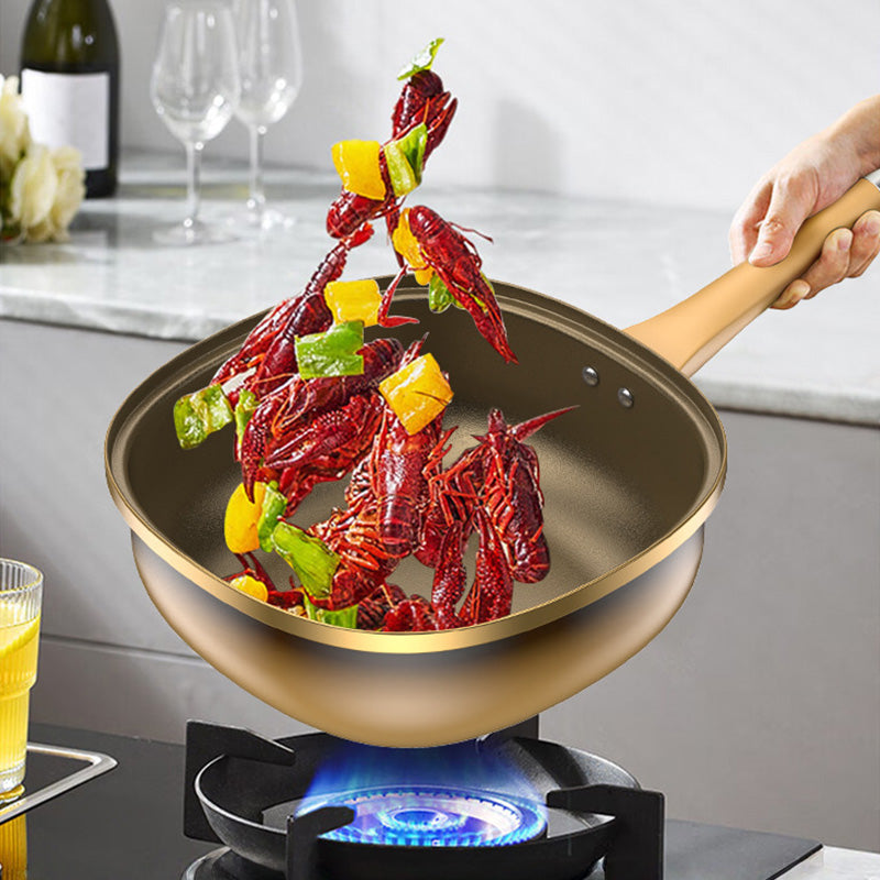 Non-stick-gryta i titanlegering med lock – hållbar och lätt att använda