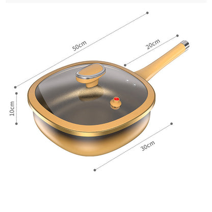 Non-stick-gryta i titanlegering med lock – hållbar och lätt att använda