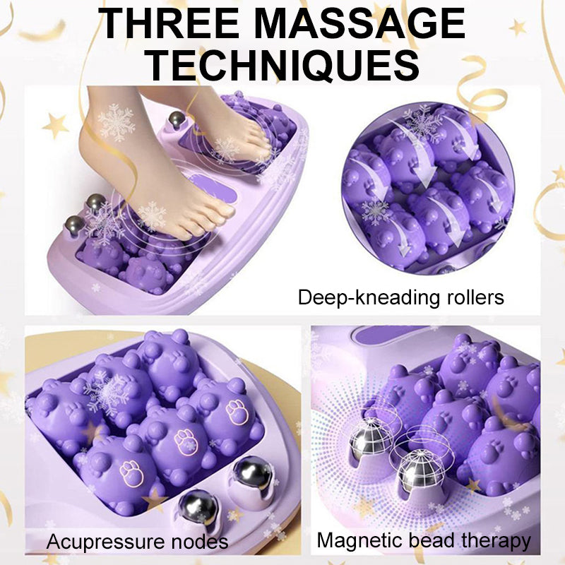 🔥Populära nya produkter💜Portabel fotmassage med dubbla rullar💜