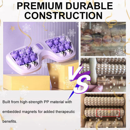 🔥Populära nya produkter💜Portabel fotmassage med dubbla rullar💜