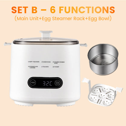 🎁2025 Nytt design🥚✨Mini multifunktionell äggkokare med smart touchpanel
